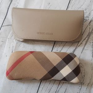 Giorgi Armani Burberry Glass Casses set of 2